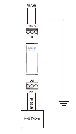 D1类电涌保护器接线图
