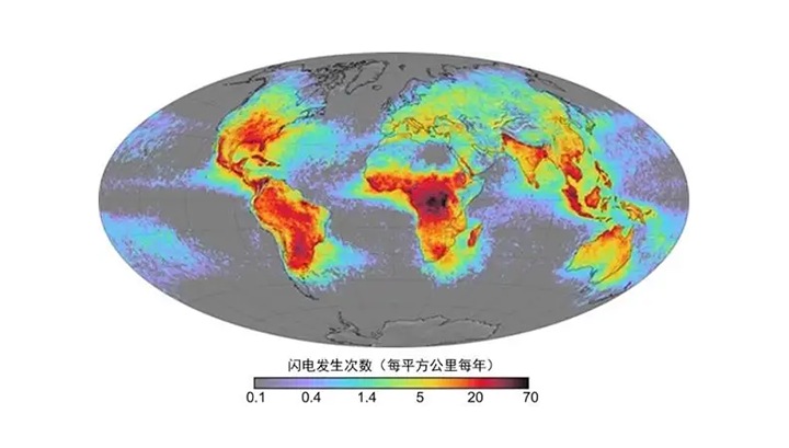 闪电发生次数